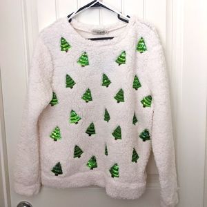 NWT 'Chance or Fate' Warm and Fuzzy Christmas Tree Sweatshirt 🎄🎄🎄